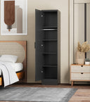 NW 16 - 104 Tall Armoire Space Saver with Shelves and Hanging Rod