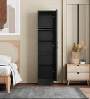 NW 16 - 104 Tall Armoire Space Saver with Shelves and Hanging Rod