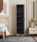 NW 16 - 104 Tall Armoire Space Saver with Shelves and Hanging Rod