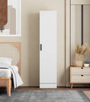 NW 16 - 104 Tall Armoire Space Saver with Shelves and Hanging Rod