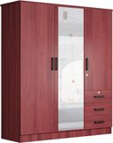 NW 361 - 61"Wide Mirrored Armoire 3 Drawers & Shelves