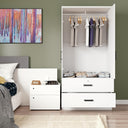 NW 108 - Mirrored 2 Door Wardrobe & 2 Drawers