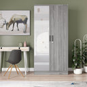 NW 104 - 2 Doors Wardrobe, Mirrored Door
