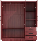 NW 361 - 61"Wide Mirrored Armoire 3 Drawers & Shelves