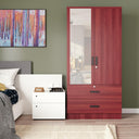 NW 108 - Mirrored 2 Door Wardrobe & 2 Drawers
