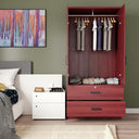 NW 108 - Mirrored 2 Door Wardrobe & 2 Drawers