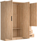NW 361 - 61"Wide Mirrored Armoire 3 Drawers & Shelves