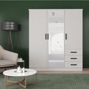 NW 361 - 61"Wide Mirrored Armoire 3 Drawers & Shelves