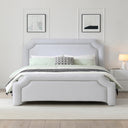 Elegant Upholstered Bed Frame With Nailhead Trim