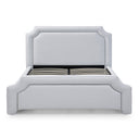 Elegant Upholstered Bed Frame With Nailhead Trim