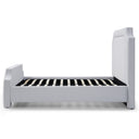 Elegant Upholstered Bed Frame With Nailhead Trim