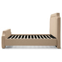 Elegant Upholstered Bed Frame With Nailhead Trim