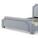 Elegant Upholstered Bed Frame With Nailhead Trim