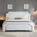 Elegant Upholstered Bed Frame With Nailhead Trim