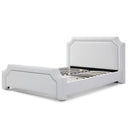 Elegant Upholstered Bed Frame With Nailhead Trim