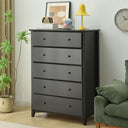 Solid Pine Wood Shaker Style 5 Drawers