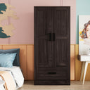 C111 - 2 Doors Engineered Wood Wardrobe
