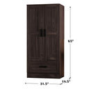 C111 - 2 Doors Engineered Wood Wardrobe