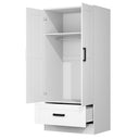 C111 - 2 Doors Engineered Wood Wardrobe