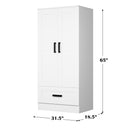 C111 - 2 Doors Engineered Wood Wardrobe