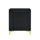 Monique Velvet Nightstand Fully Assembled