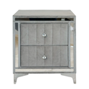 Monique Velvet Nightstand Fully Assembled