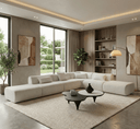Vivienne Collection Luxury L-shape Sectional Sofa