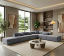 Vivienne Collection Luxury L-shape Sectional Sofa