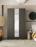 NW 360 - Mirrored Armoire With 3 Doors With Ample Storage