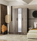 NW 360 - Mirrored Armoire With 3 Doors With Ample Storage