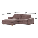 Isabella Corduroy Sofa & 1 Ottoman