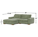 Isabella Corduroy Sofa & 1 Ottoman