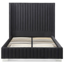 Jeffrey Velvet Upholstered Bed Frame