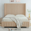 Jeffrey Velvet Upholstered Bed Frame