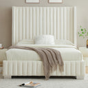 Jeffrey Velvet Upholstered Bed Frame