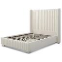 Jeffrey Velvet Upholstered Bed Frame