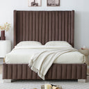 Jeffrey Velvet Upholstered Bed Frame
