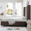 Jeffrey Velvet Upholstered Bed Frame