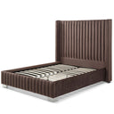 Jeffrey Velvet Upholstered Bed Frame