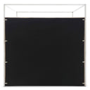 Jeffrey Canopy Velvet Upholstered Bed Frame