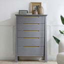 Madison Rustic Finish Modern Tall Chest