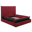 Cosmopolitan Upholstered Velvet Platform Bed
