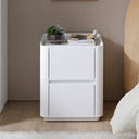 Modern High-gloss 2-drawer Nightstand