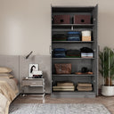 NW 104 High Large Armoire 2 Door Hanging and Shelves