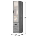NW 16 - 108 Armoire Closet With 2 Drawers And Mirror
