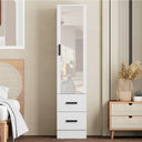 NW 16 - 108 Armoire Closet With 2 Drawers And Mirror