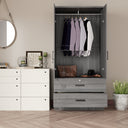 NW 108 - Armoire 2-Door Wardrobe with 2-Drawers
