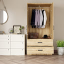 NW 108 - Armoire 2-Door Wardrobe with 2-Drawers