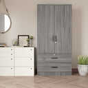 NW 108 - Armoire 2-Door Wardrobe with 2-Drawers