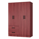 NW 448 - Wide Armoire Wardrobe Closet For Hanging With 2 Drawers & Shelves